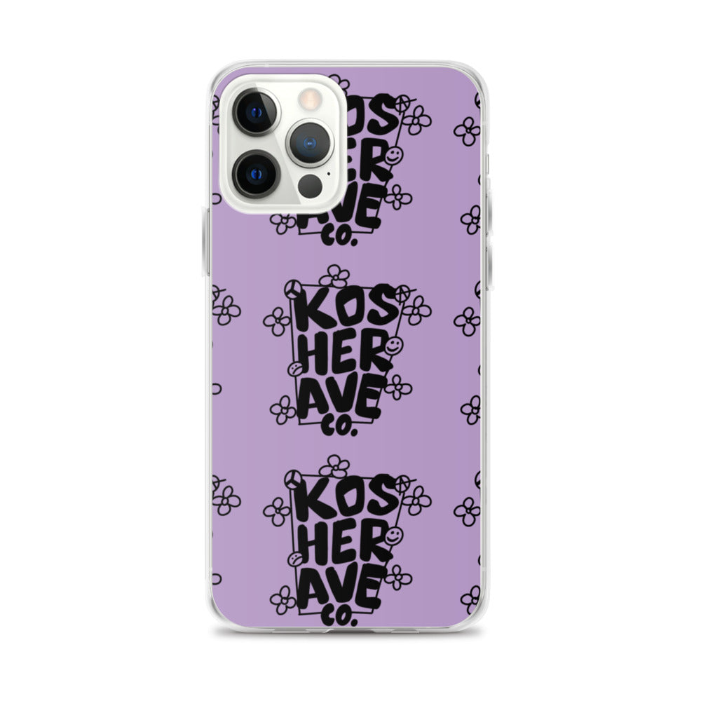 Smell The Flowers Purple iPhone Case