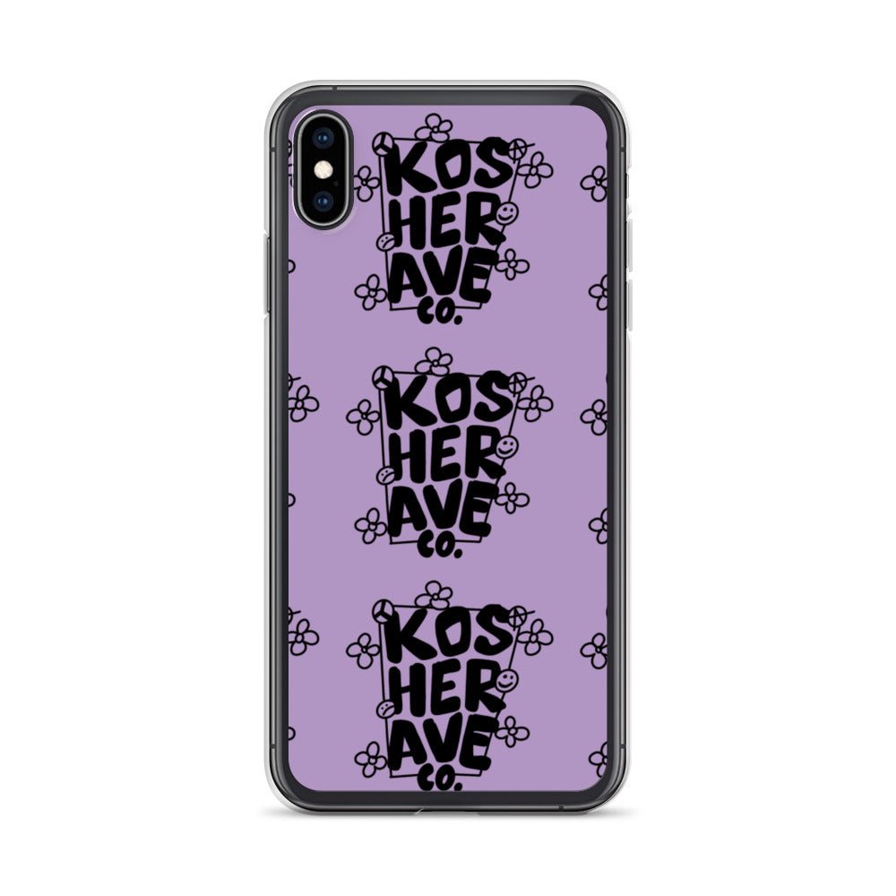 Smell The Flowers Purple iPhone Case