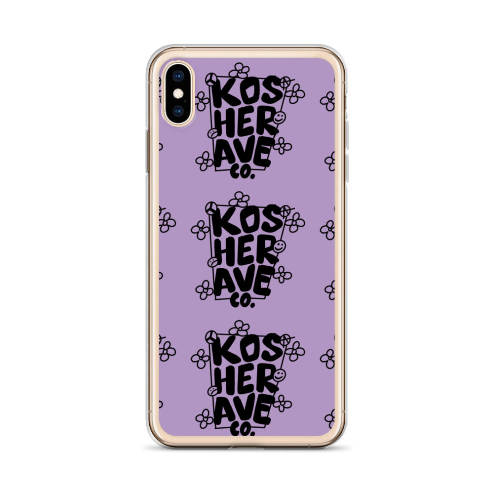 Smell The Flowers Purple iPhone Case